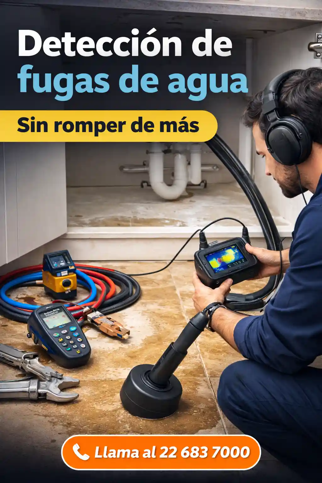 Detección de fuga de agua