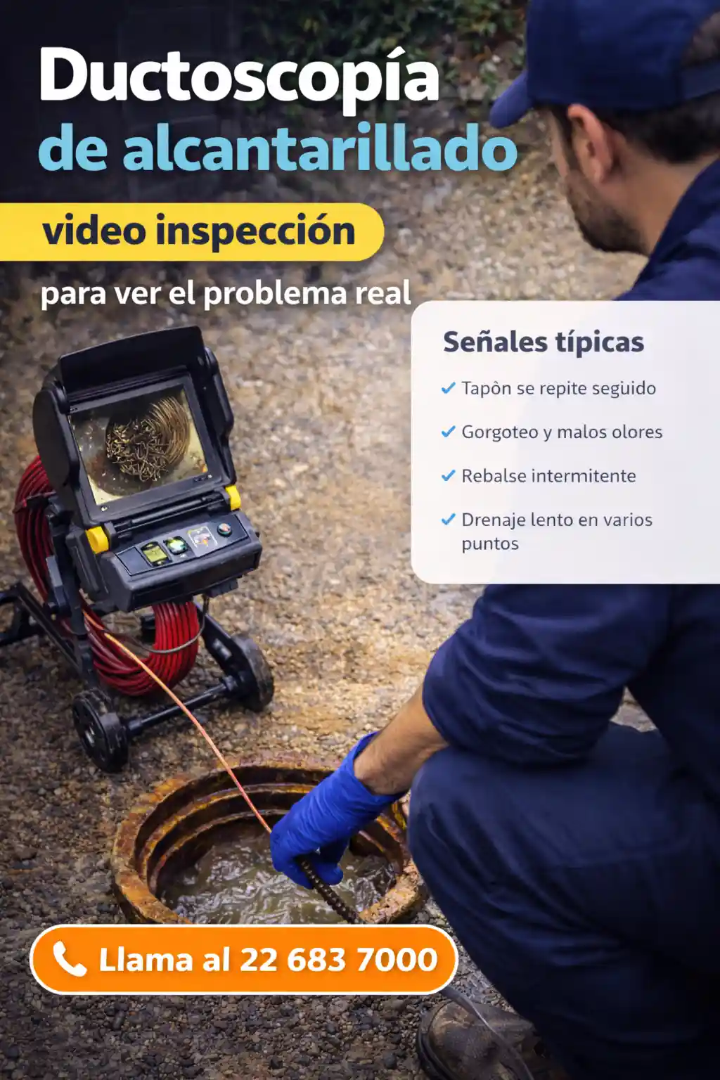 Agenda ductoscopía de alcantarillado